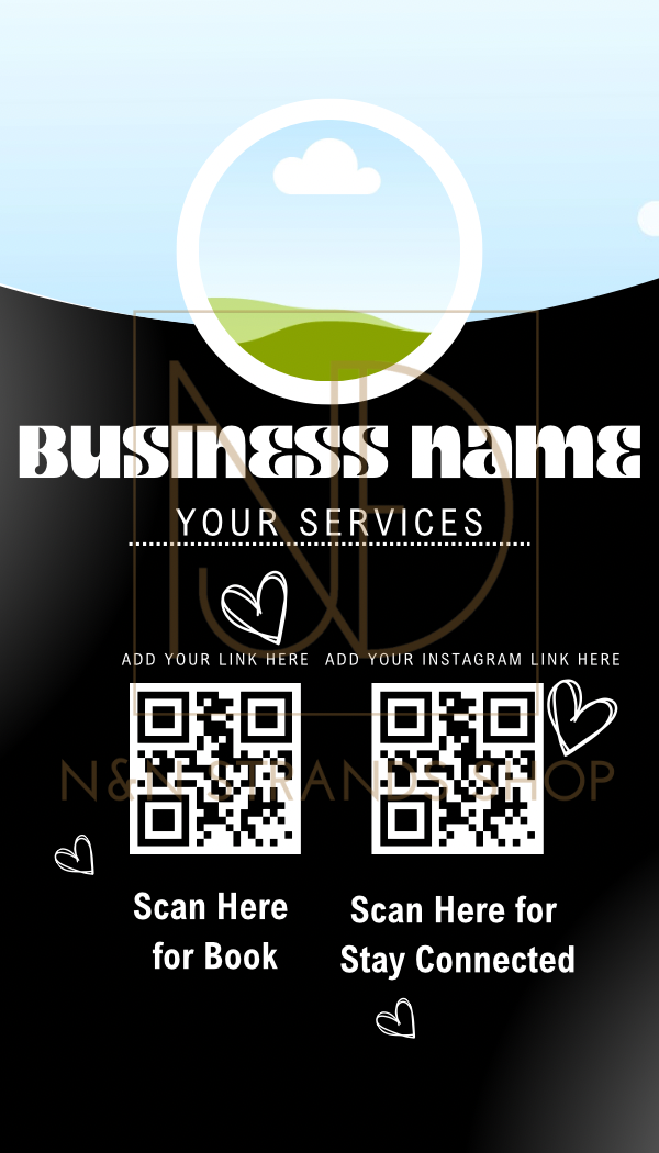 NN Instagram Business Card Template