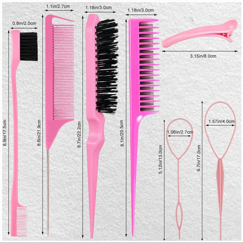 NN 10pcs Hair Styling Comb Set 🤎✨